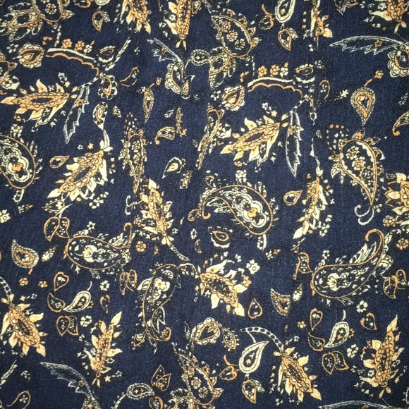 Vintage Navy, Paisley Crop Top S, SP - Picture 3 of 3